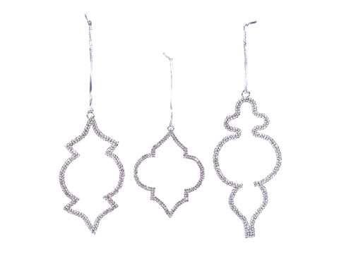 DECORAZIONE DIAMOND  ASS SILVER