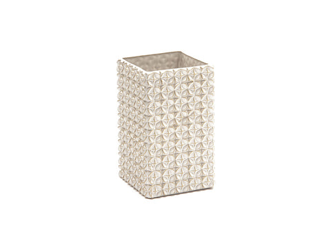 Vaso ceramica Diamond D 16 H 25 Bianco Bruco