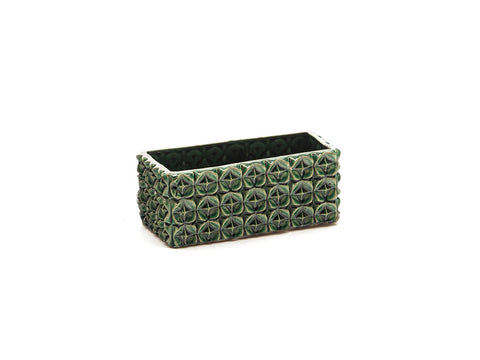 Vaschetta ceramica suede Verde Bruco