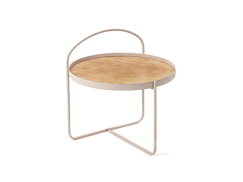 Tavolino in metallo Top in mdf cm 55 x 55 x 58 Bruco