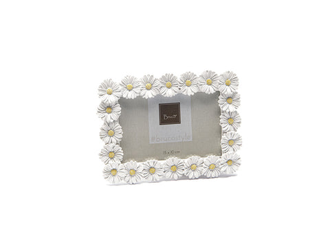 Portafoto resina daisy cm 15 x 20 bianco Bruco