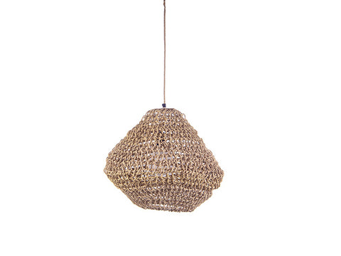 Lampadario Rope cm 52 x 46 Ecrù Bruco