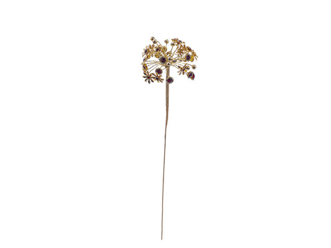 RAMO DAISY FLOWER C/STRASS CM50 ROSSO BRUCO