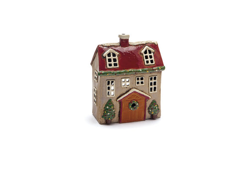 CASINA CERAMICA PORTACANDELA CM18X11X23 MULTI BRUCO