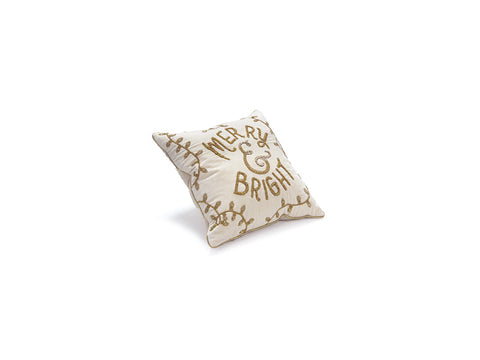 CUSCINO VELVET MERRY & BRIGHT " C/LUREX ORO BRUCO