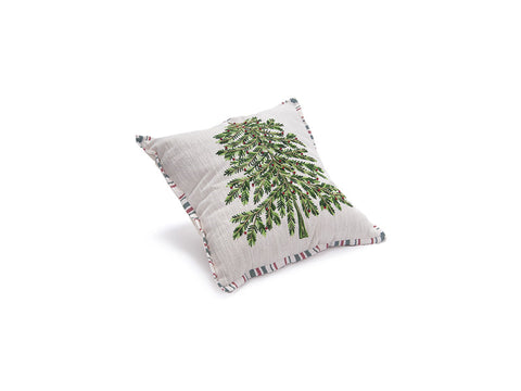 CUSCINO ABETE C/PERLINE VERDE BRUCO