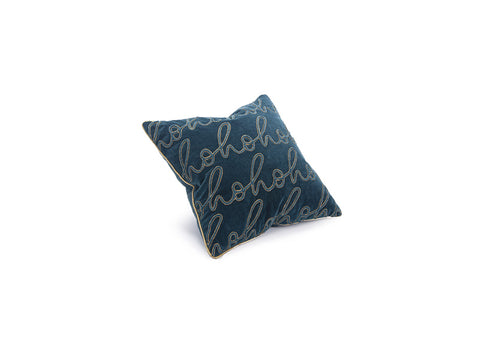 CUSCINO VELVET HOHOHO"  PETROLIO BRUCO