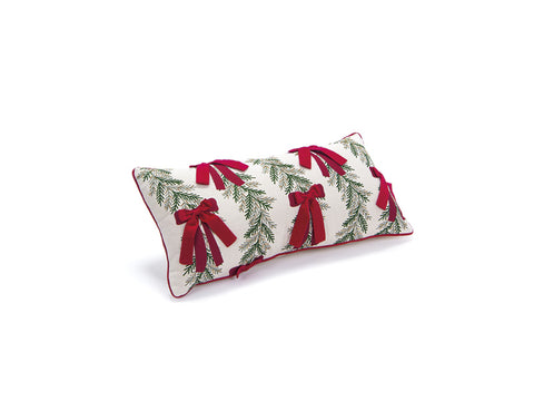 CUSCINO C/GARLAND E FIOCCHI CM35X70 BIANCO/VERDE/ROSSO BRUCO