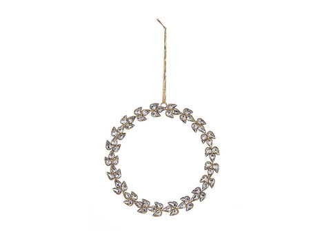 DECORAZIONE CORONA C/PIETRE DIAMOND CM16X16 ORO/CLEAR BRUCO