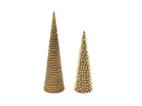 SET 2PZ CONO CHARLESTON C/PERLINE H38-H60 ORO BRUCO