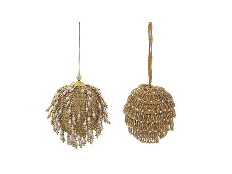 DECORAZIONE SFERA CHARLESTON D12 ORO BRUCO