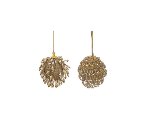 DECORAZIONE SFERA CHARLESTON D9 ORO BRUCO