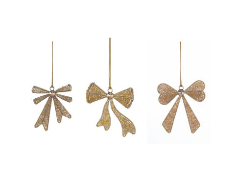 DECORAZIONE FIOCCO ELEGANCE CM10 ORO BRUCO