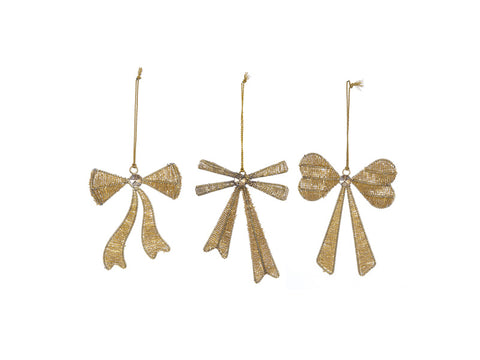 DECORAZIONE FIOCCO ELEGANCE CM15 ORO BRUCO