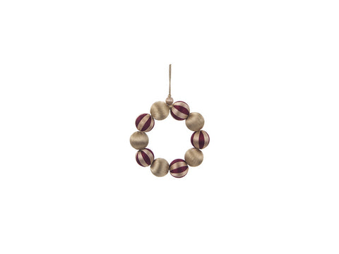 CORONA SILK IN FILO D25 BURGUNDY/ORO BRUCO