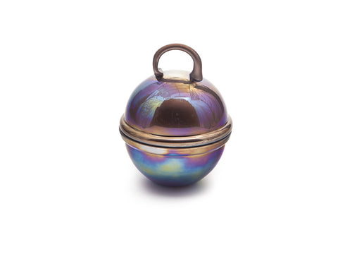 CANDELA SFERA VETRO FANTASY C/MANICO CM13X16 BURGUNDY BRUCO