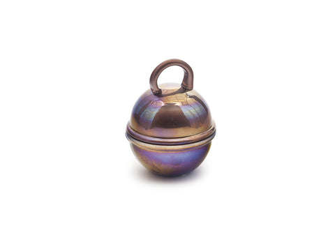 CANDELA SFERA VETRO FANTASY C/MANICO CM10X14 BURGUNDY BRUCO