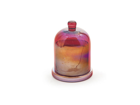 CANDELA VETRO CLOCHE CM12X16 ROSSO BRUCO