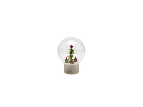 SFERA ROTANTE IN VETRO C/LUCI A BATTERIA CM15X19 MULTI BRUCO