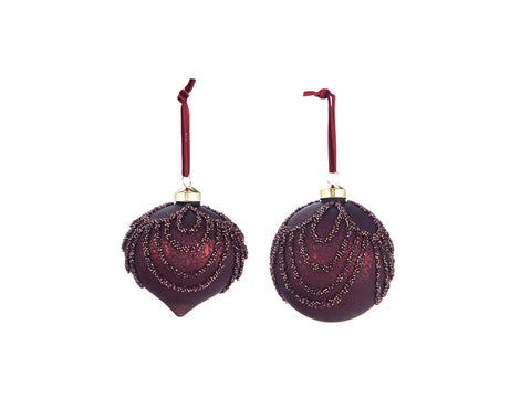 SFERA VETRO KROP CM10 ASS BURGUNDY BRUCO