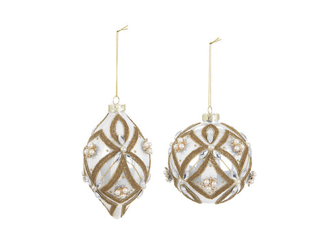 SFERA VETRO CARMEN CM10 ASS BIANCO-ORO BRUCO