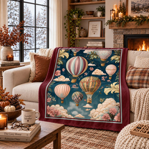 Plaid Cappadocia Bordeaux Casa Anversa 150 x 180 cm