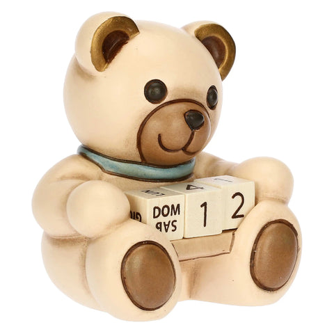 Mini calendario Teddy lui in ceramica Thun