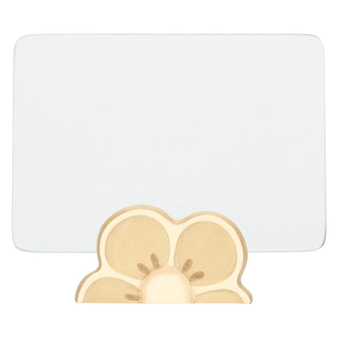 Portafoto in vetro e ceramica con base a forma di fiore Iconic Elegance Thun