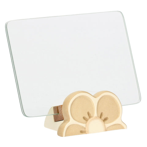 Portafoto in vetro e ceramica con base a forma di fiore Iconic Elegance Thun
