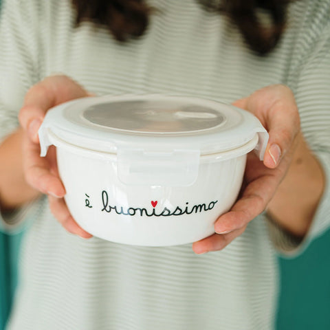 Contenitore rotondo E' buonissimo  tg. L da Simple Day