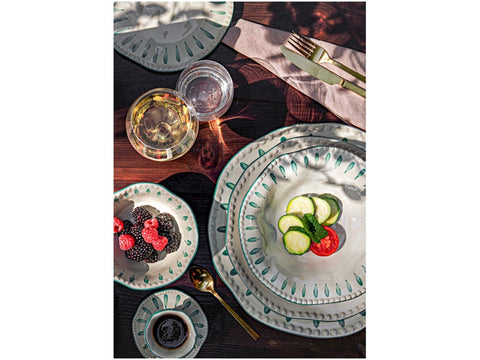 insalatiera Domitilla verde acqua ø24 cm rose&tulipani