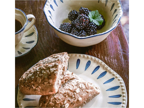 insalatiera Domitilla blu notte ø24 cm rose&tulipani