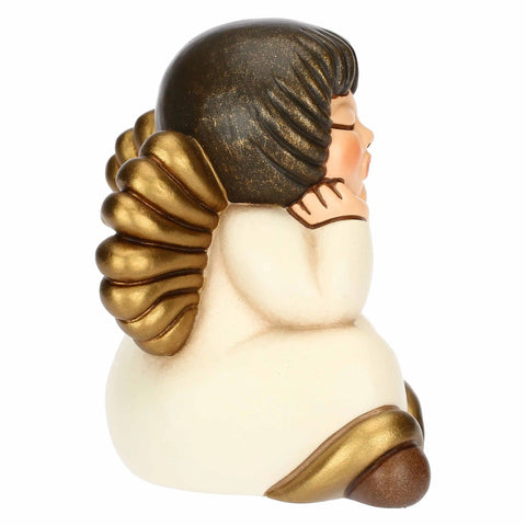 Angelo rannicchiato in ceramica Volami nel cuore