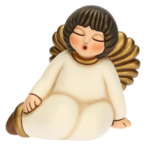 Angelo sognante in ceramica Volami nel cuore