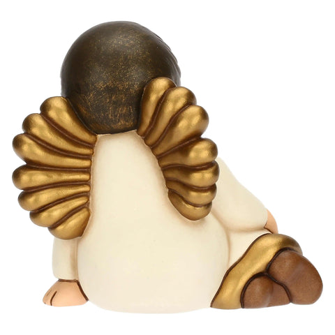 Angelo sognante in ceramica Volami nel cuore