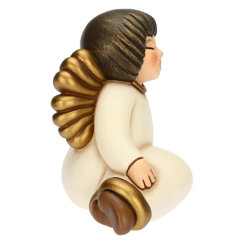 Angelo sognante in ceramica Volami nel cuore