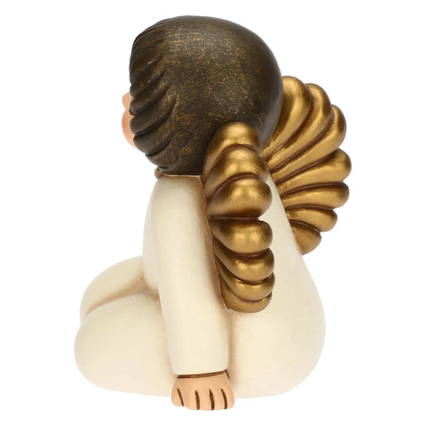 Angelo sognante in ceramica Volami nel cuore