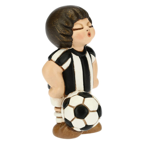 Bimbo calciatore bianco nero piccolo