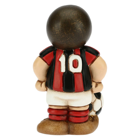 Bimbo calciatore  rosso nero piccolo Thun