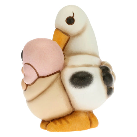 Cicogna nascita con bimba piccolo Thun