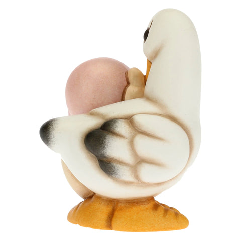 Cicogna nascita con bimba piccolo Thun