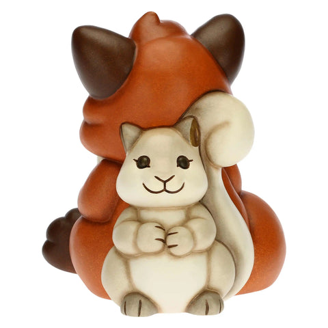 Volpe Grace insieme allo scoiattolo Linea GRACE - HOME IS WHERE FAMILY IS