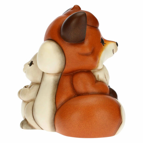 Volpe Grace insieme allo scoiattolo Linea GRACE - HOME IS WHERE FAMILY IS