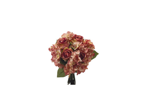 Bundle rose e ortensie x9 cm 32 Rosa - salmone Bruco