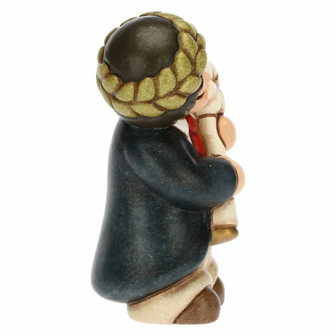 Bimbo laurea con coccinella e pergamena