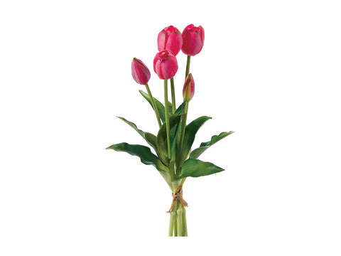 BUNDLE TULIPANI X5 CM40 REAL TOUCH FUXIA