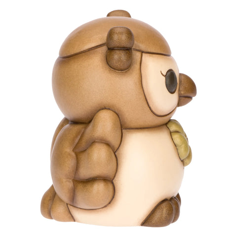 Gufo con Quadrifoglio marrone Thun
