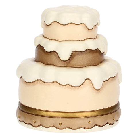 Top cake con scritta "Auguri" in ceramica