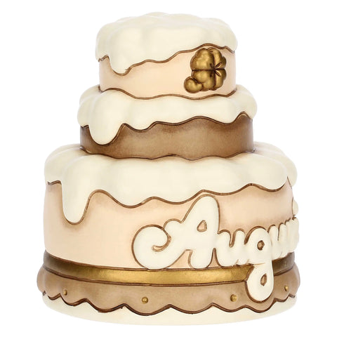 Top cake con scritta "Auguri" in ceramica