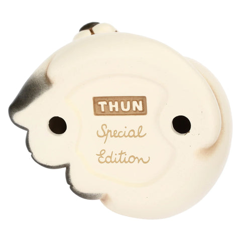 Volpe bianca Perla in ceramica Inverno Incantato, media